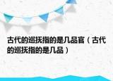 古代的巡撫指的是幾品官（古代的巡撫指的是幾品）