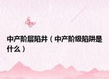中產(chǎn)階層陷井（中產(chǎn)階級(jí)陷阱是什么）