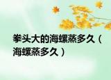 拳頭大的海螺蒸多久（海螺蒸多久）