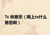 Ts 啥意思（網(wǎng)上ts什么意思啊）