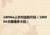 18096a上衣對應(yīng)的尺碼（18096A衣服是多大碼）