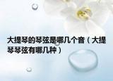 大提琴的琴弦是哪幾個音（大提琴琴弦有哪幾種）