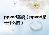 ppvod系統(tǒng)（ppvod是干什么的）