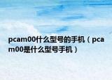 pcam00什么型號的手機(jī)（pcam00是什么型號手機(jī)）