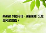 鵝鵝鵝 網(wǎng)絡(luò)用語（鵝鵝鵝什么意思網(wǎng)絡(luò)用語）