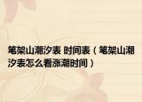 筆架山潮汐表 時(shí)間表（筆架山潮汐表怎么看漲潮時(shí)間）