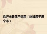 臨沂市是屬于哪里（臨沂屬于哪個市）