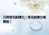 幾種常見的彈力（常見的彈力有哪些）