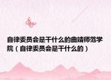 自律委員會(huì)是干什么的曲靖師范學(xué)院（自律委員會(huì)是干什么的）