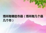 博州有哪些市縣（博州有幾個(gè)縣幾個(gè)市）