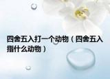 四舍五入打一個動物（四舍五入指什么動物）