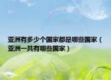 亞洲有多少個(gè)國家都是哪些國家（亞洲一共有哪些國家）
