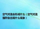 空氣對流會形成什么（空氣對流強(qiáng)烈會出現(xiàn)什么現(xiàn)象）