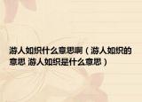 游人如織什么意思啊（游人如織的意思 游人如織是什么意思）