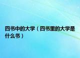 四書(shū)中的大學(xué)（四書(shū)里的大學(xué)是什么書(shū)）