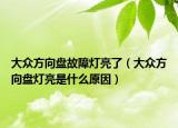 大眾方向盤故障燈亮了（大眾方向盤燈亮是什么原因）