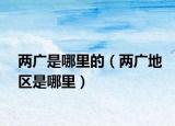 兩廣是哪里的（兩廣地區(qū)是哪里）