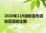 2020年119消防宣傳活動日活動主題