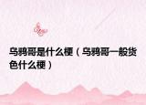烏鴉哥是什么梗（烏鴉哥一般貨色什么梗）