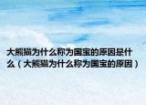 大熊貓為什么稱為國(guó)寶的原因是什么（大熊貓為什么稱為國(guó)寶的原因）