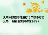 久咳不好應怎樣治療（久咳不愈怎么辦 一起看看如何對癥下藥）