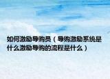 如何激勵(lì)導(dǎo)購(gòu)員（導(dǎo)購(gòu)激勵(lì)系統(tǒng)是什么激勵(lì)導(dǎo)購(gòu)的流程是什么）
