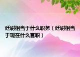 廷尉相當于什么職務（廷尉相當于現在什么官職）