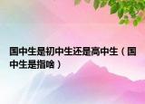 國(guó)中生是初中生還是高中生（國(guó)中生是指啥）