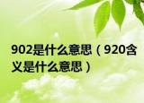 902是什么意思（920含義是什么意思）