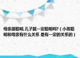 母親很聰明,兒子就一定聰明嗎?（小孩聰明和母親有什么關(guān)系 是有一定的關(guān)系的）