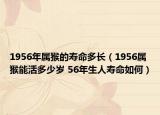 1956年屬猴的壽命多長(zhǎng)（1956屬猴能活多少歲 56年生人壽命如何）