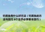 釣黑魚(yú)有什么好方法（釣黑魚(yú)的方法與技巧 6個(gè)生手必學(xué)基本技巧）