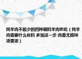 燉羊肉不能少的四種調(diào)料羊肉咋吃（燉羊肉需要什么佐料 多加這一步 肉香無膻味湯更濃）