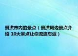 景洪市內(nèi)的景點（景洪周邊景點介紹 10大景點讓你流連忘返）