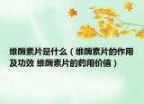 維酶素片是什么（維酶素片的作用及功效 維酶素片的藥用價(jià)值）