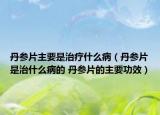 丹參片主要是治療什么?。ǖ⑵侵问裁床〉?丹參片的主要功效）
