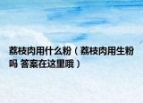 荔枝肉用什么粉（荔枝肉用生粉嗎 答案在這里哦）