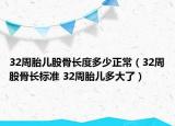 32周胎兒股骨長度多少正常（32周股骨長標(biāo)準(zhǔn) 32周胎兒多大了）