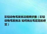 彩鉛動(dòng)物毛發(fā)畫法視頻步驟（彩鉛動(dòng)物毛發(fā)畫法 如何畫出毛茸茸的感覺）