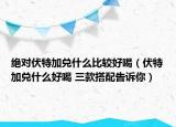 絕對伏特加兌什么比較好喝（伏特加兌什么好喝 三款搭配告訴你）