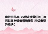 魔獸世界25-30級去哪做任務(wù)（魔獸世界30級去哪做任務(wù) 30級去哪升級快）