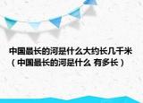 中國(guó)最長(zhǎng)的河是什么大約長(zhǎng)幾千米（中國(guó)最長(zhǎng)的河是什么 有多長(zhǎng)）