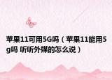 蘋果11可用5G嗎（蘋果11能用5g嗎 聽聽外媒的怎么說）