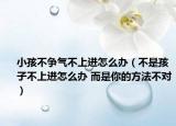 小孩不爭氣不上進怎么辦（不是孩子不上進怎么辦 而是你的方法不對）