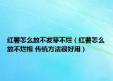 紅薯怎么放不發(fā)芽不爛（紅薯怎么放不爛根 傳統(tǒng)方法很好用）