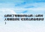 山藥吃了有哪些好處山藥（山藥對人有哪些好處 可見吃山藥會有多好）