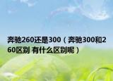 奔馳260還是300（奔馳300和260區(qū)別 有什么區(qū)別呢）