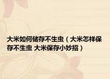 大米如何儲(chǔ)存不生蟲(chóng)（大米怎樣保存不生蟲(chóng) 大米保存小妙招）