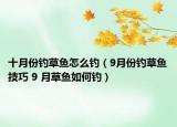 十月份釣草魚怎么釣（9月份釣草魚技巧 9 月草魚如何釣）