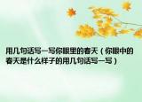 用幾句話寫一寫你眼里的春天（你眼中的春天是什么樣子的用幾句話寫一寫）